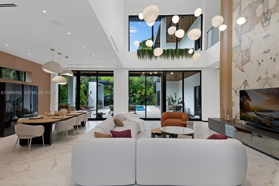 Furnished interior view inside a new home in , Miami (Image 10).