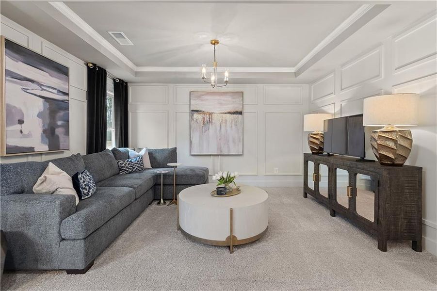 Furnished interior view inside a new home in Riverbend Overlook, Fayetteville (Image 16).