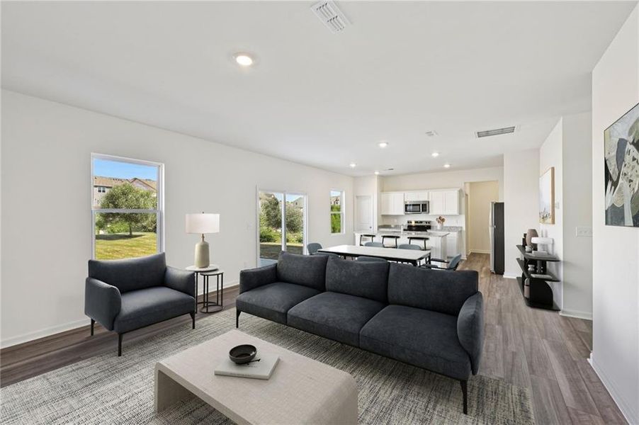 Furnished interior view inside a new home in Crescent Pointe, Carrollton (Image 3).