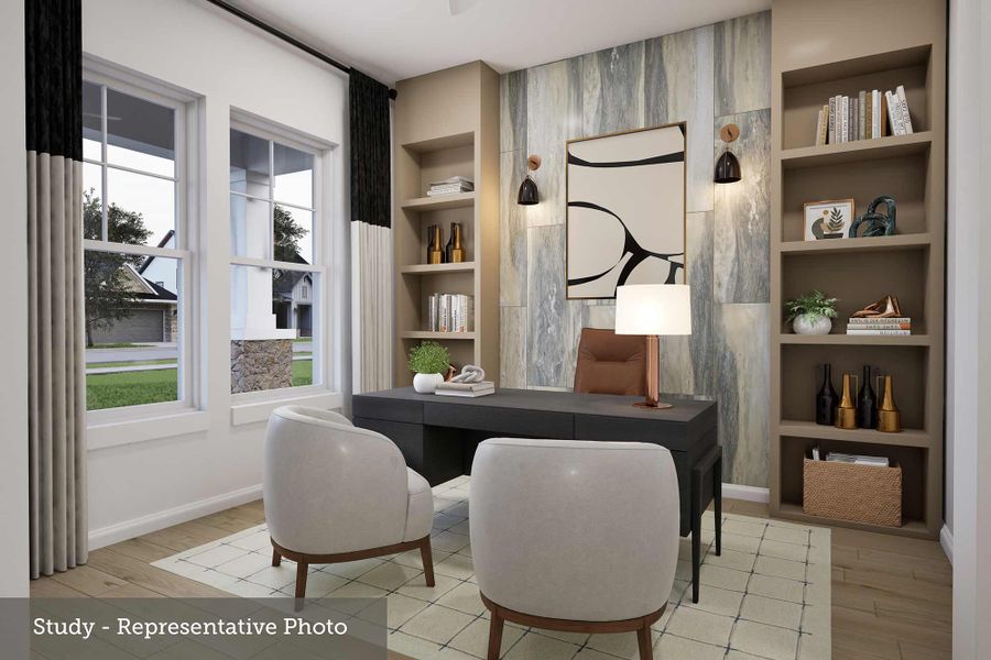 Furnished interior view inside a new home in Mantua Point Classics, Van Alstyne (Image 4).