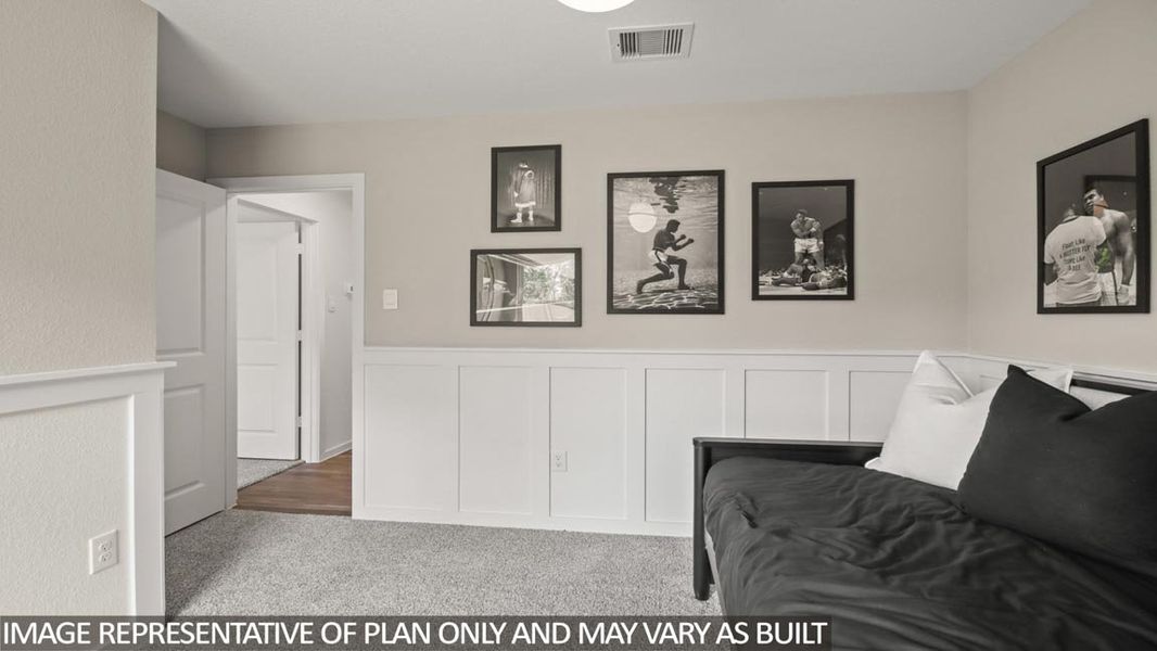 Furnished interior view inside a new home in The Canopies, Splendora (Image 22).