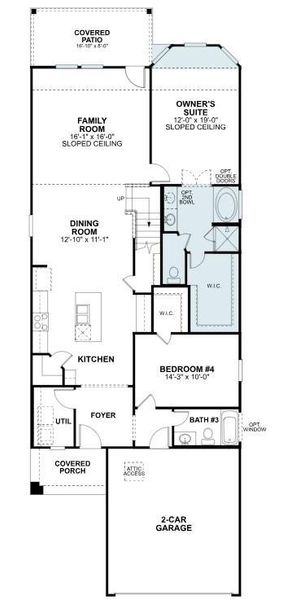 2D floor plan layout of this home in Marvida, Cypress, TX (Image 4).