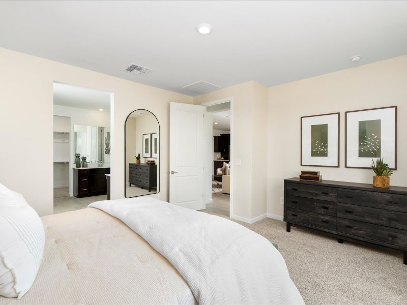 Bedroom in the Bailey Floorplan at Rancho Mirage