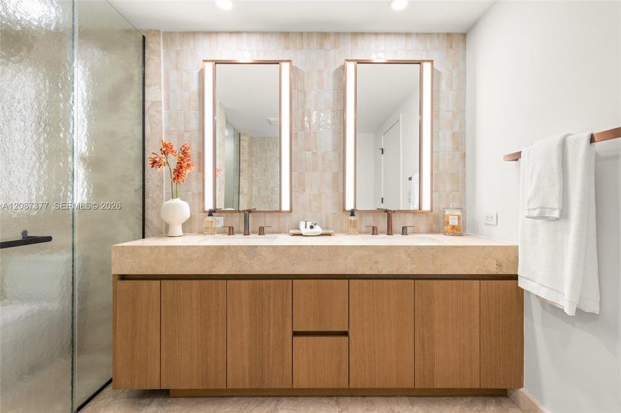 Furnished interior view inside a new home in , Bay Harbor Islands (Image 16).