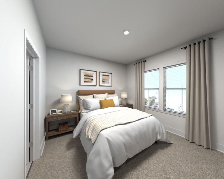 Furnished interior view inside a new home in Greystone - Highland Townhomes, Smyrna (Image 6).