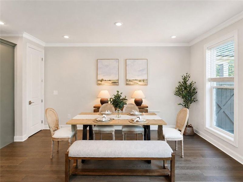 Furnished interior view inside a new home in , Johns Creek (Image 16).