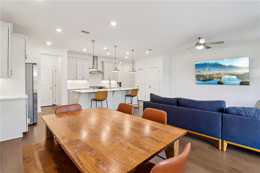 Furnished interior view inside a new home in , Buford (Image 7).