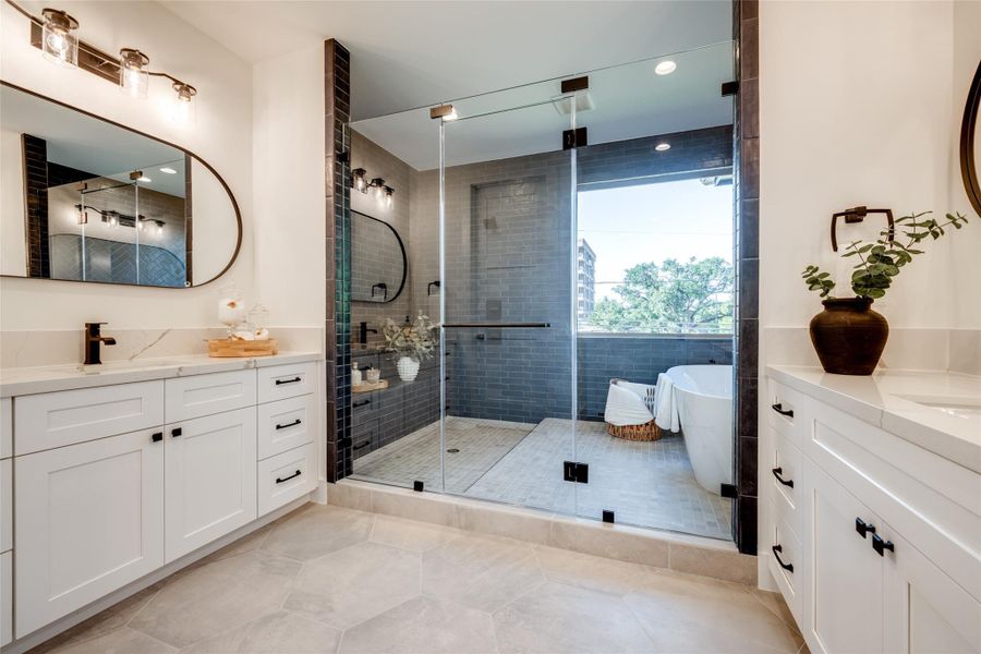 Furnished interior view inside a new home in , Houston (Image 30).