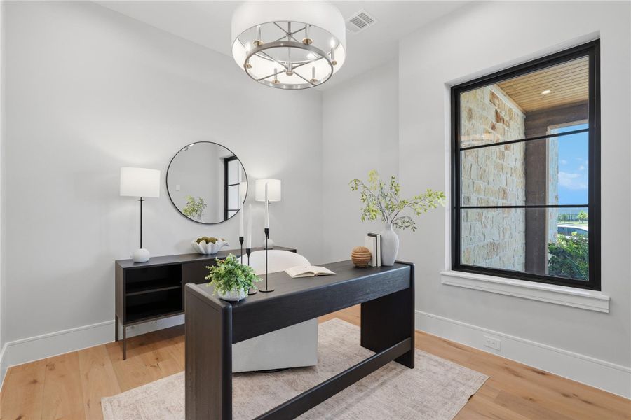 Furnished interior view inside a new home in , Willis (Image 8).