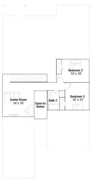 2D floor plan layout of this home in Anniston, Katy, TX (Image 3). 2D floor plan layout of this home in Anniston, Katy, TX (Image 3).