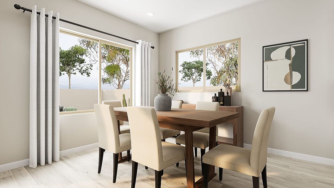 Representative furnished interior of a home built from the Cholla Plan 5541 by Tri Pointe Homes in Blossom Rock, Apache Junction (Image 18).