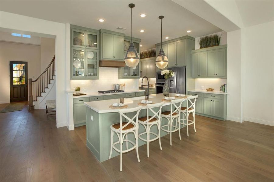 Furnished interior view inside a new home in Trinity Falls 60, McKinney (Image 7). Furnished interior view inside a new home in Trinity Falls 60, McKinney (Image 7).