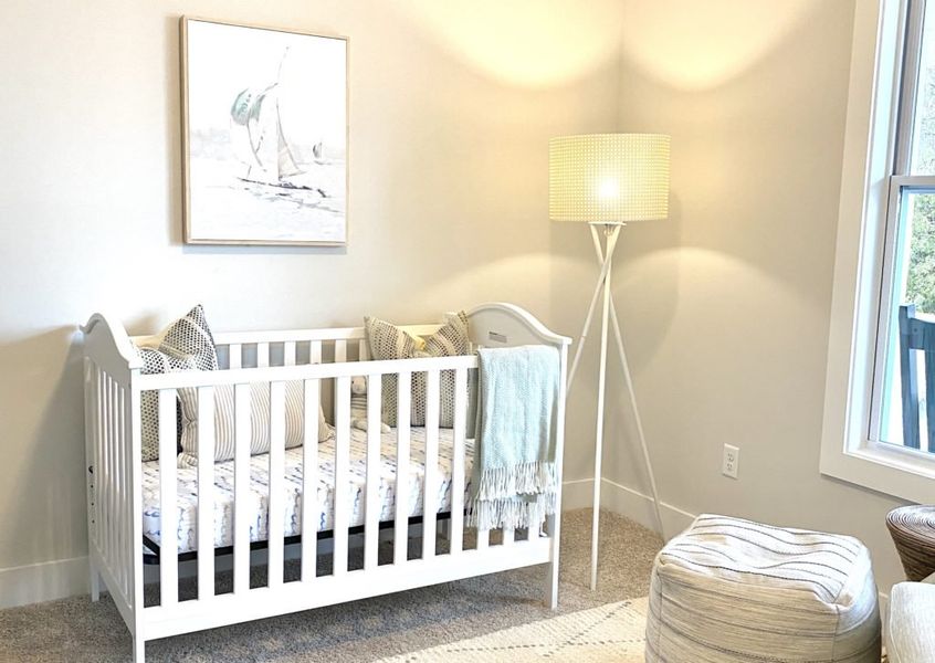 Furnished interior in a model home at Sawyer’s Run in Hampstead (Image 29).