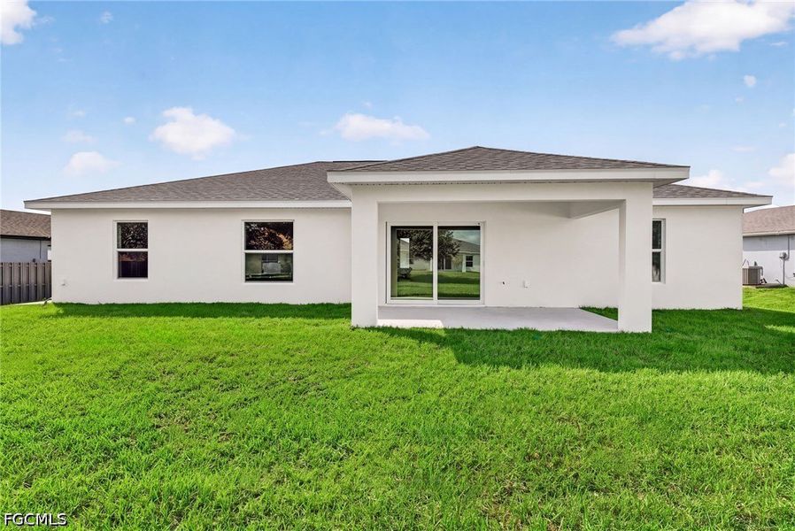 Exterior details and patio area of a home in Cape Coral, Cape Coral (Image 22).