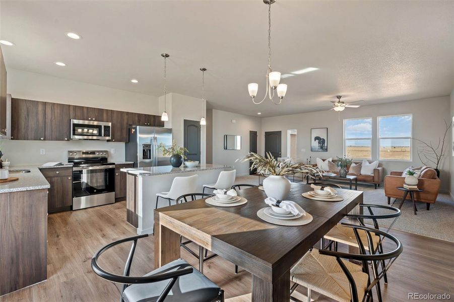Furnished interior view inside a new home in , Calhan (Image 29).
