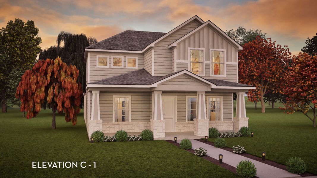 Representative exterior photo of a completed home built from the Ruby by CastleRock Communities in Austin Point, Richmond, TX (Image 2).