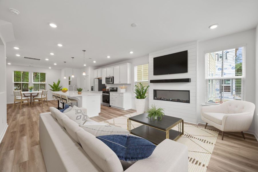 Furnished interior view inside a new home in , North Charleston (Image 3).