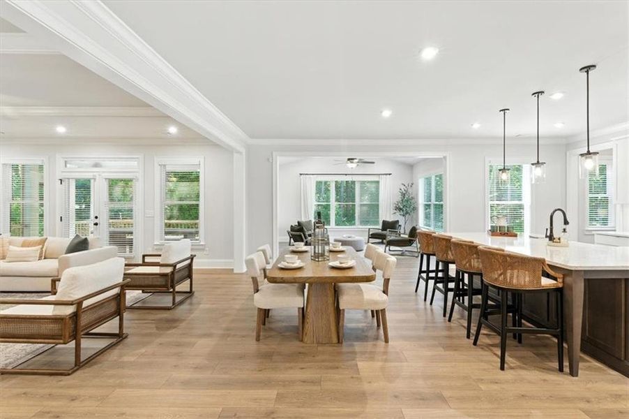 Furnished interior view inside a new home in Ford Landing, Acworth (Image 18).