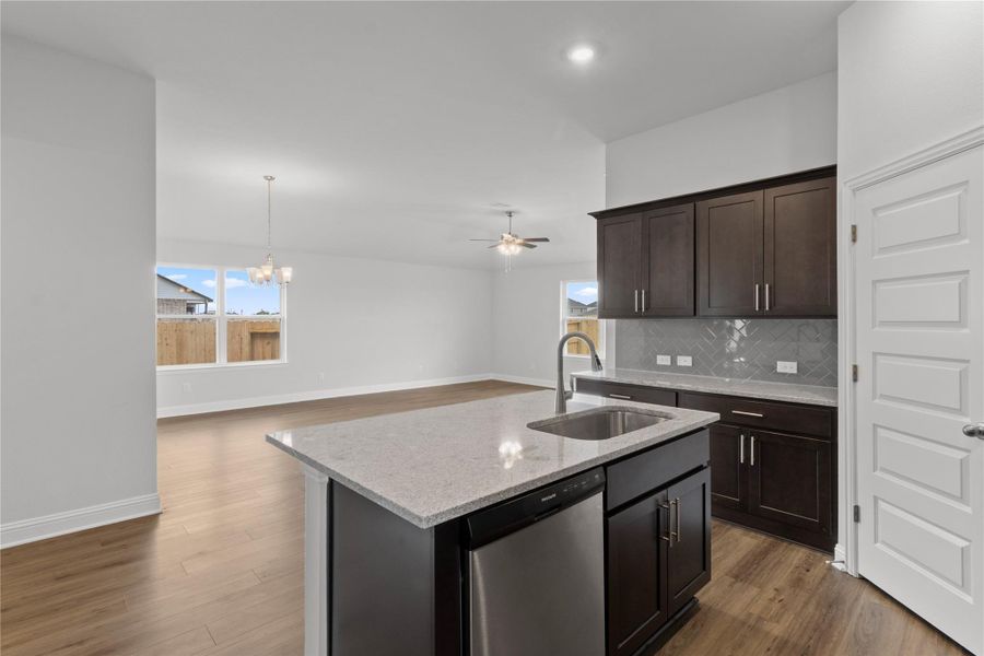 Furnished interior view inside a new home in River Ranch Trails, Dayton (Image 5).