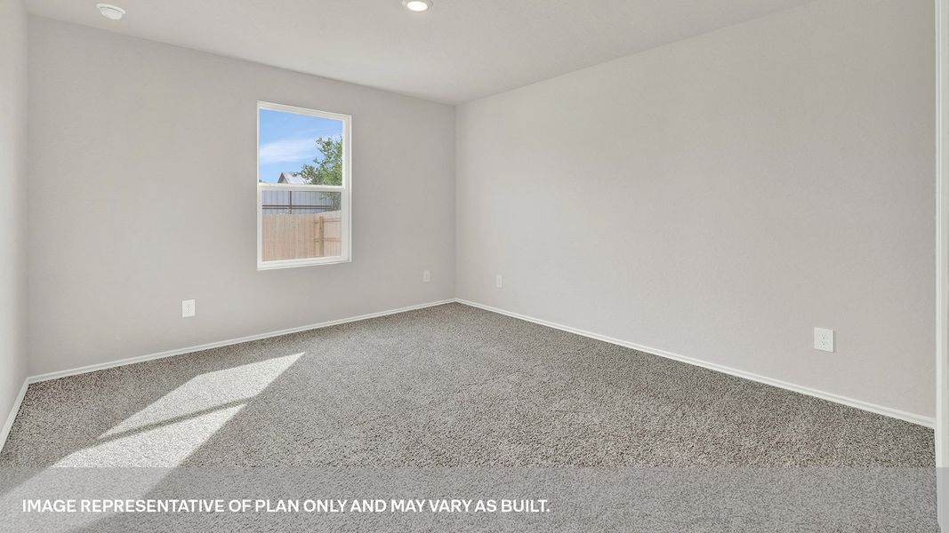 Representative unfurnished interior of a home built from the The Graham by D.R. Horton in Spring Valley, New Braunfels (Image 16). Representative unfurnished interior of a home built from the The Graham by D.R. Horton in Spring Valley, New Braunfels (Image 16).