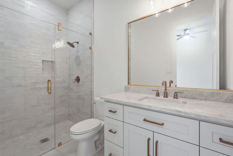 Furnished interior view inside a new home in , Willis (Image 15).