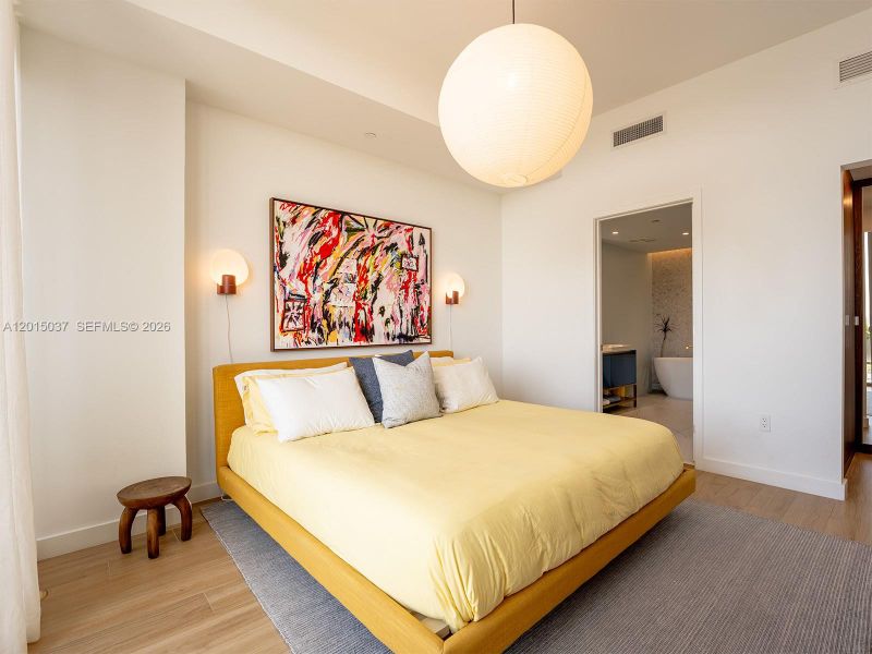 Furnished interior view inside a new home in , Miami (Image 29).