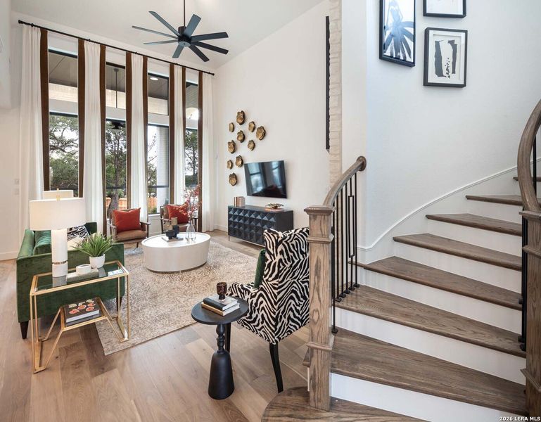 Furnished interior view inside a new home in Veramendi, New Braunfels (Image 26).