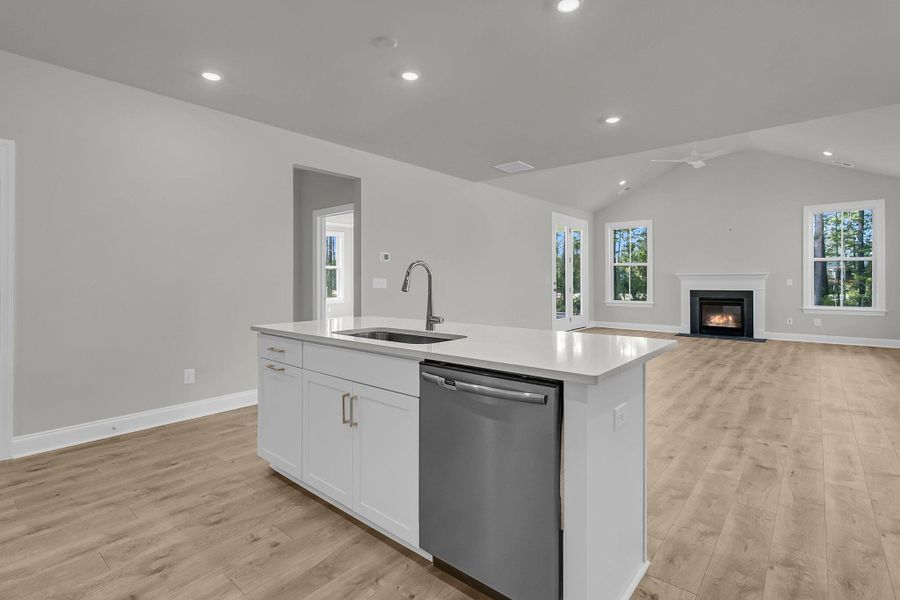 Furnished interior view inside a new home in Tidewater at Lakes of Cane Bay, Summerville (Image 9). Furnished interior view inside a new home in Tidewater at Lakes of Cane Bay, Summerville (Image 9).