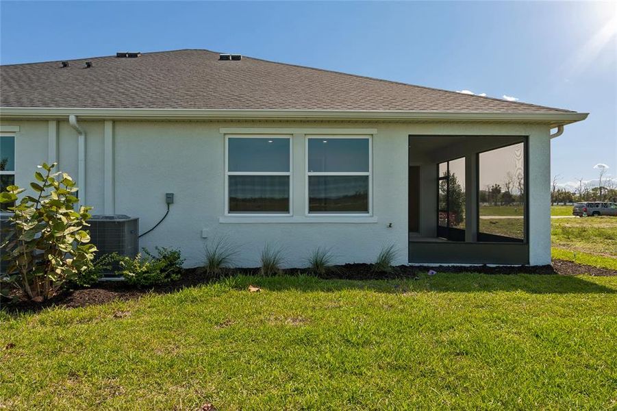 Exterior details and patio area of a home in Gracewater at Sarasota, Sarasota (Image 24).