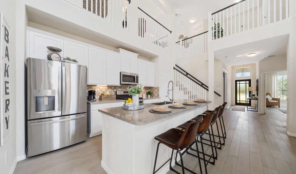 Striking kitchen with island