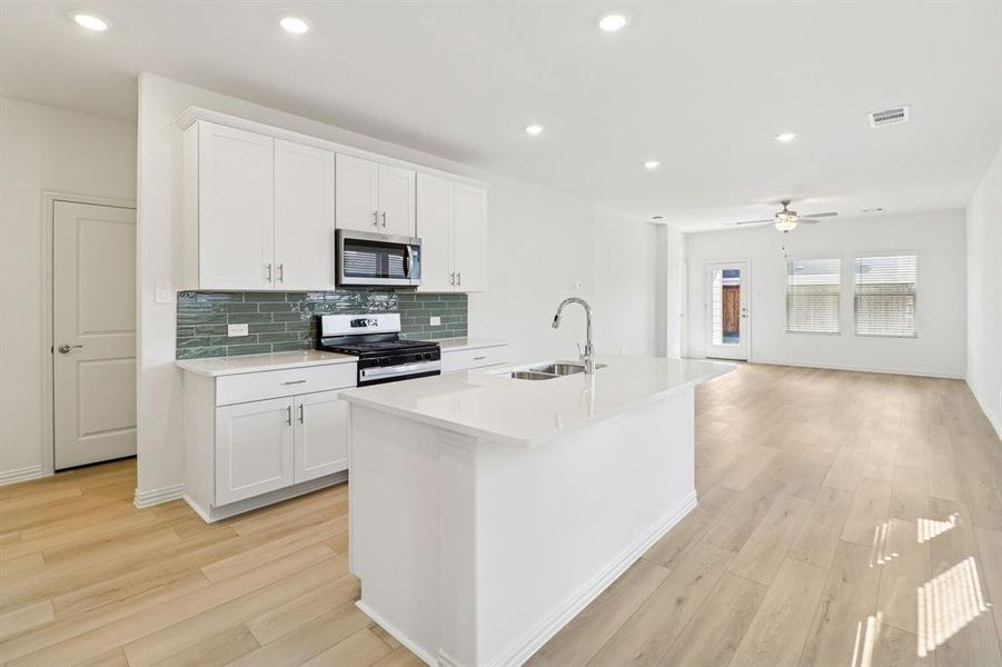 Furnished interior view inside a new home in Lakehaven - Spring Series, Farmersville (Image 8).