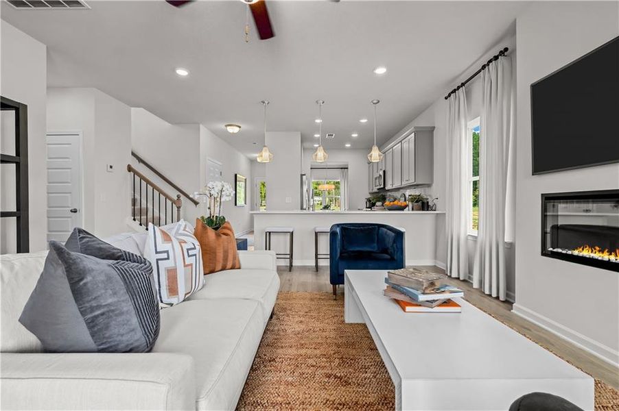 Furnished interior view inside a new home in Capstone Estates, Apison (Image 46).