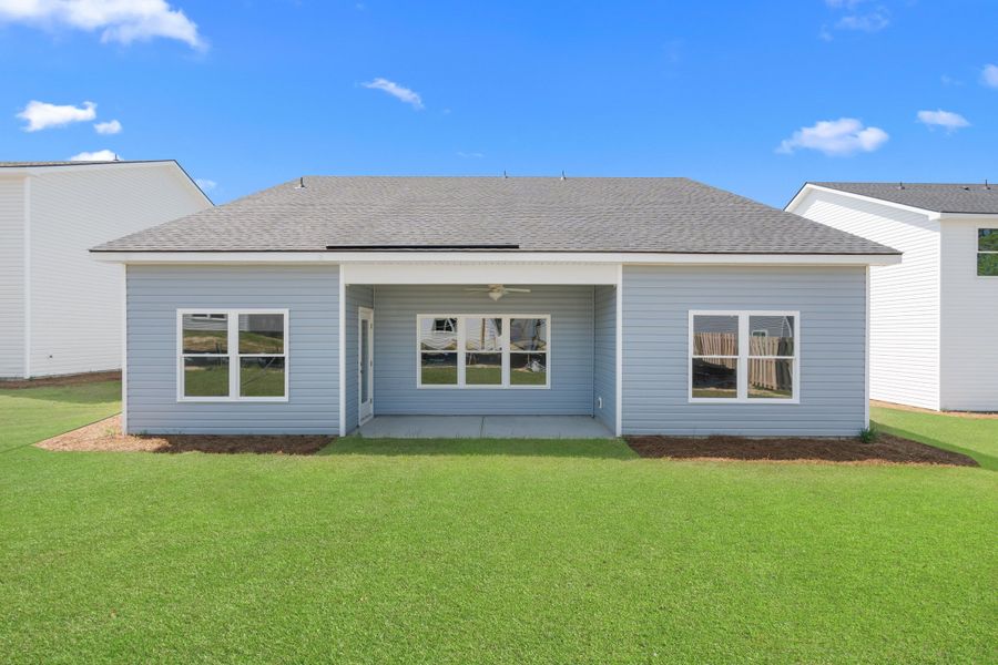 Exterior details and patio area of a home in Belair East, Statesboro (Image 4).
