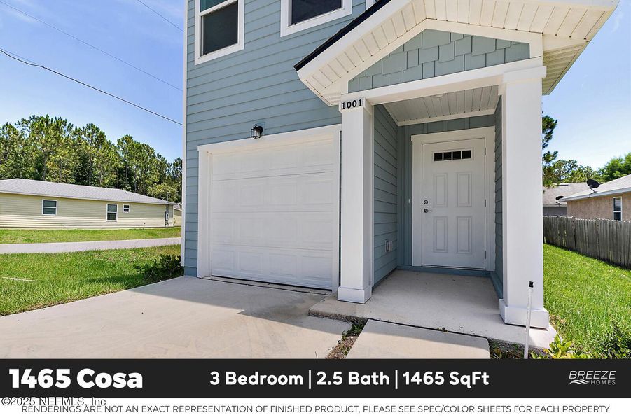 Front exterior of a new home in , St. Augustine, FL, highlighting curb appeal (Image 2).