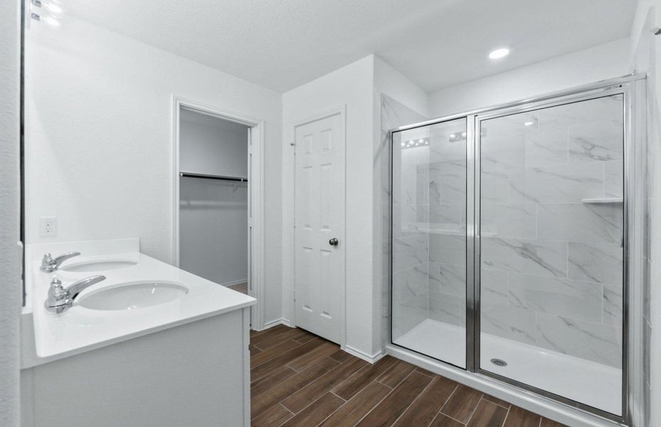 Furnished interior view inside a new home in Santa Rita Ranch, Liberty Hill (Image 9). Furnished interior view inside a new home in Santa Rita Ranch, Liberty Hill (Image 9).