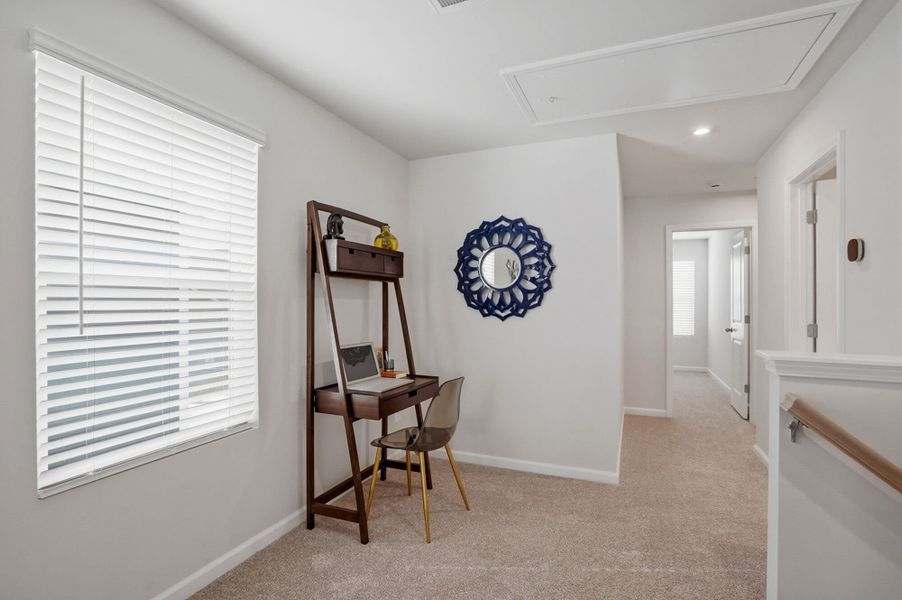Furnished interior view inside a new home in Waxhaw Landing, Monroe (Image 28).