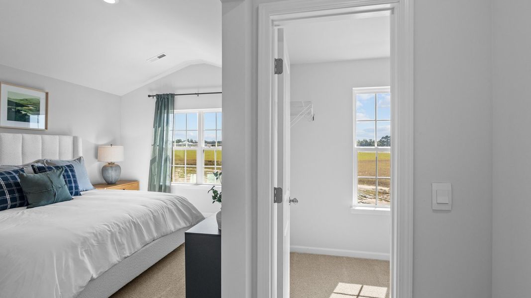 Furnished interior view inside a new home in The Townes at Ridgewood Farms, Winterville (Image 16).