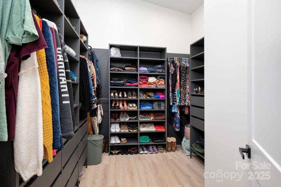 One of TWO large Walk-in Closets in the Primary Suite