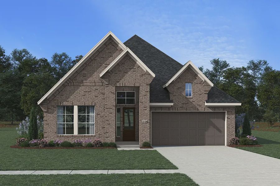 Representative exterior photo of a completed home built from the Brooks by Chesmar Homes in Kresston 50's, Montgomery, TX (Image 18). Representative exterior photo of a completed home built from the Brooks by Chesmar Homes in Kresston 50's, Montgomery, TX (Image 18).