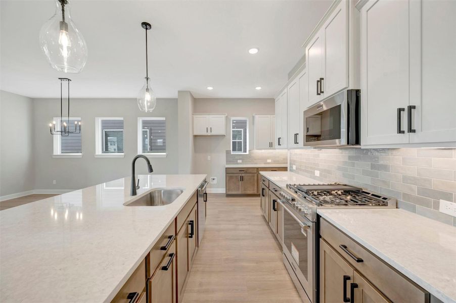 Furnished interior view inside a new home in Pomona - Grove Row Collection, Manvel (Image 3).