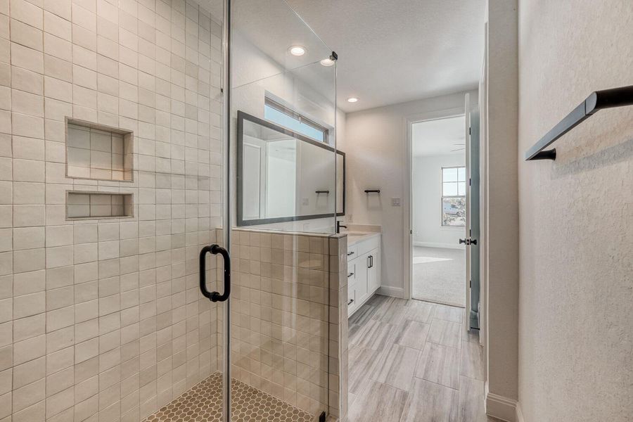 Furnished interior view inside a new home in The Porch at Du Pre, Buda (Image 6).