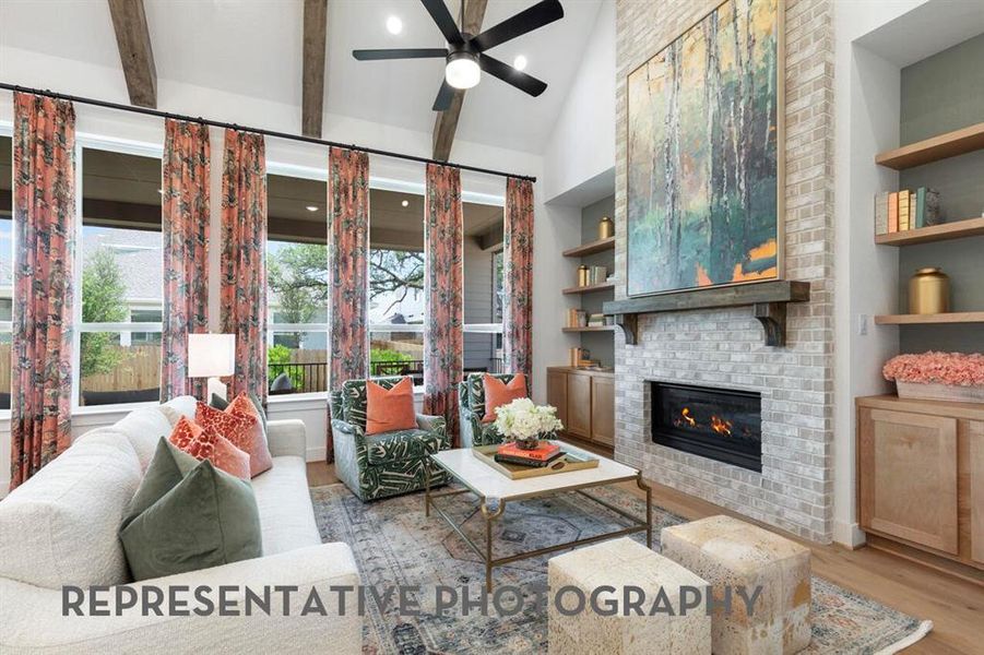 Furnished interior view inside a new home in Goodland, Midlothian (Image 16).