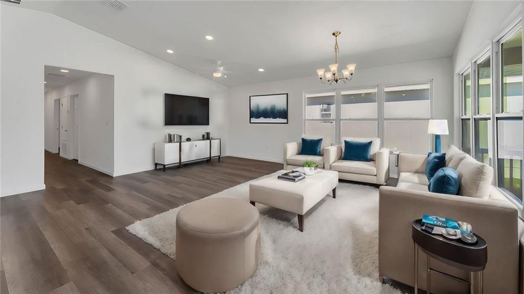 Furnished interior view inside a new home in , Orlando (Image 4).