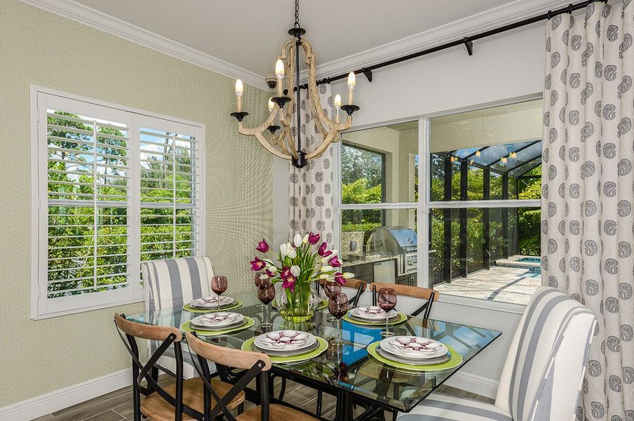 Representative furnished interior of a home built from the White Star by Neal Communities in SkySail, Naples (Image 10).