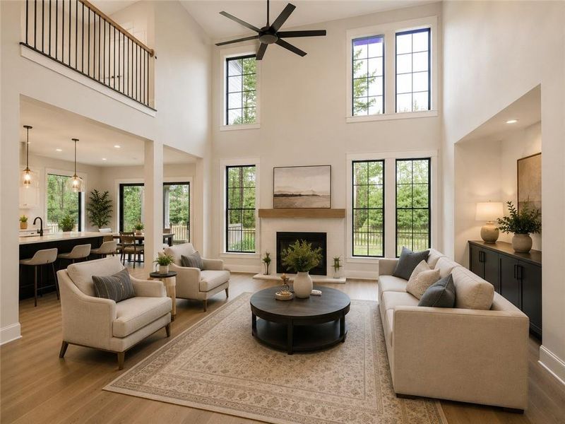 Furnished interior view inside a new home in , McDonough (Image 10).