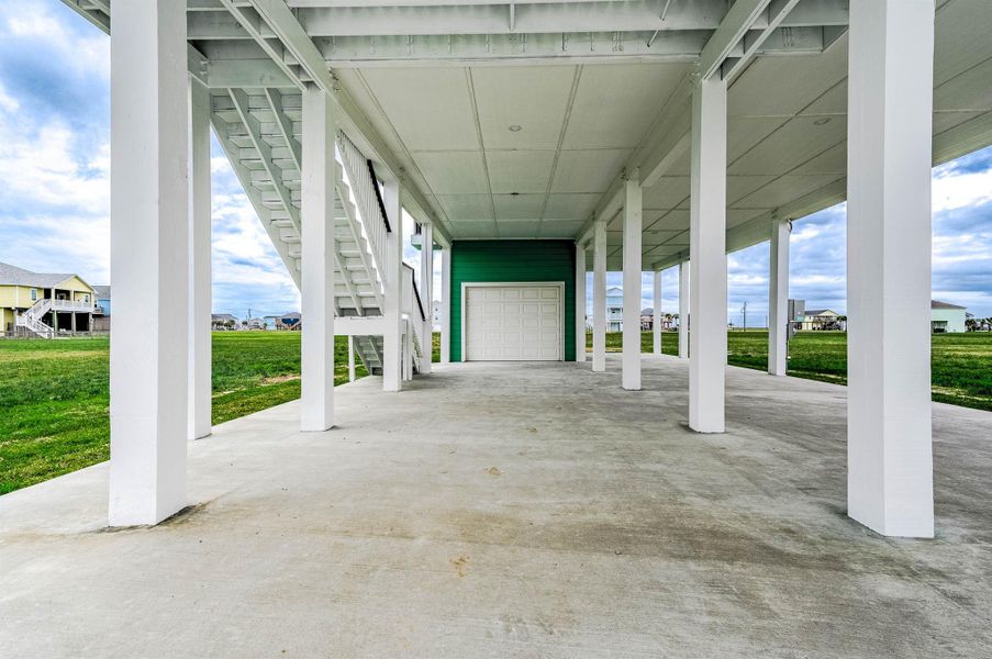 Exterior details and patio area of a home in , Galveston (Image 30). Exterior details and patio area of a home in , Galveston (Image 30).