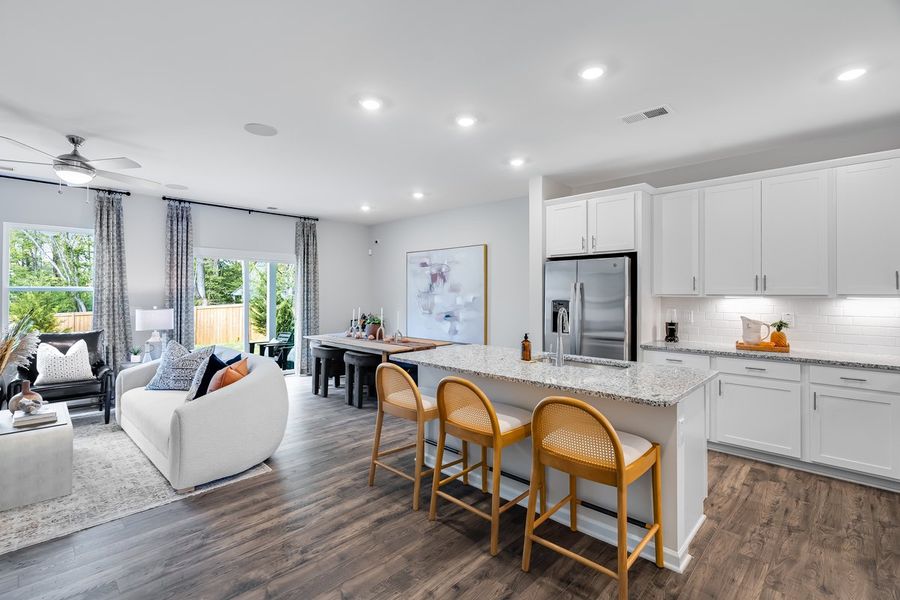 Representative furnished interior of a home built from the Sage by Taylor Morrison in Forestville Station, Wake Forest (Image 22).