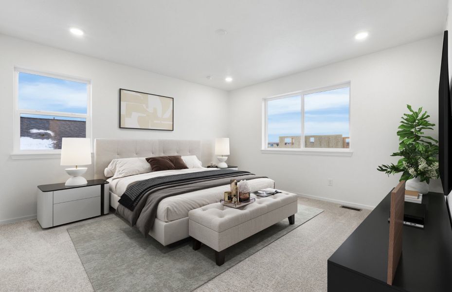 Representative furnished interior of a home built from the Topaz by Pulte Homes in Wolf Creek Run West, Strasburg (Image 7).