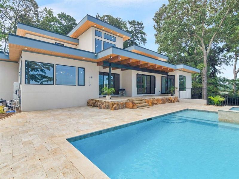 Front exterior of a new home in , Jonesboro, GA, highlighting curb appeal (Image 25).