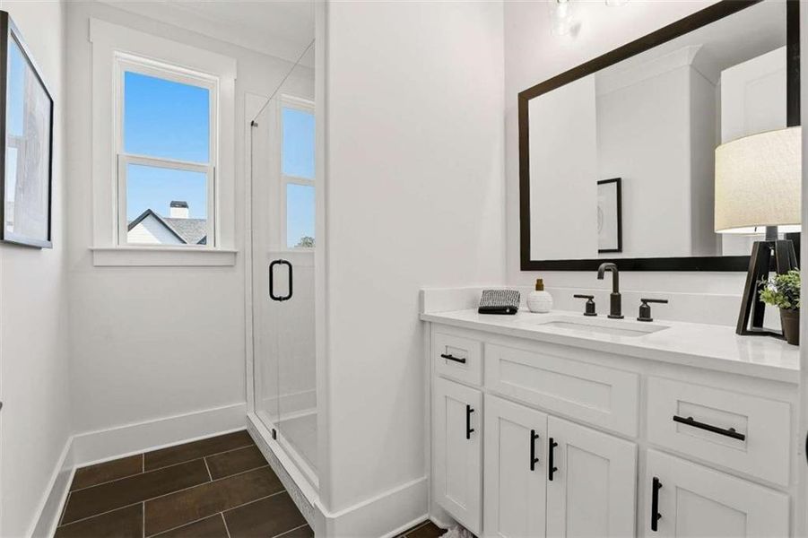 Furnished interior view inside a new home in , Newnan (Image 52).